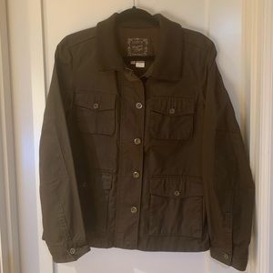 Barely worn J Crew washed and aged utility jacket